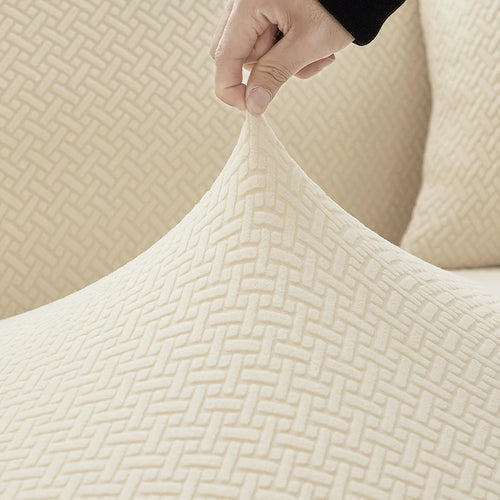 Capa de Sofá Elástica Premium em Jacquard Lavável e Antiderrapante