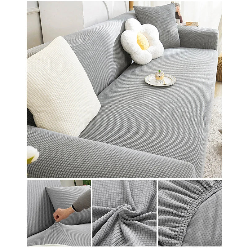 Capa de Sofá em Jacquard Elástico – Proteção Premium para sofás modulares e de canto
